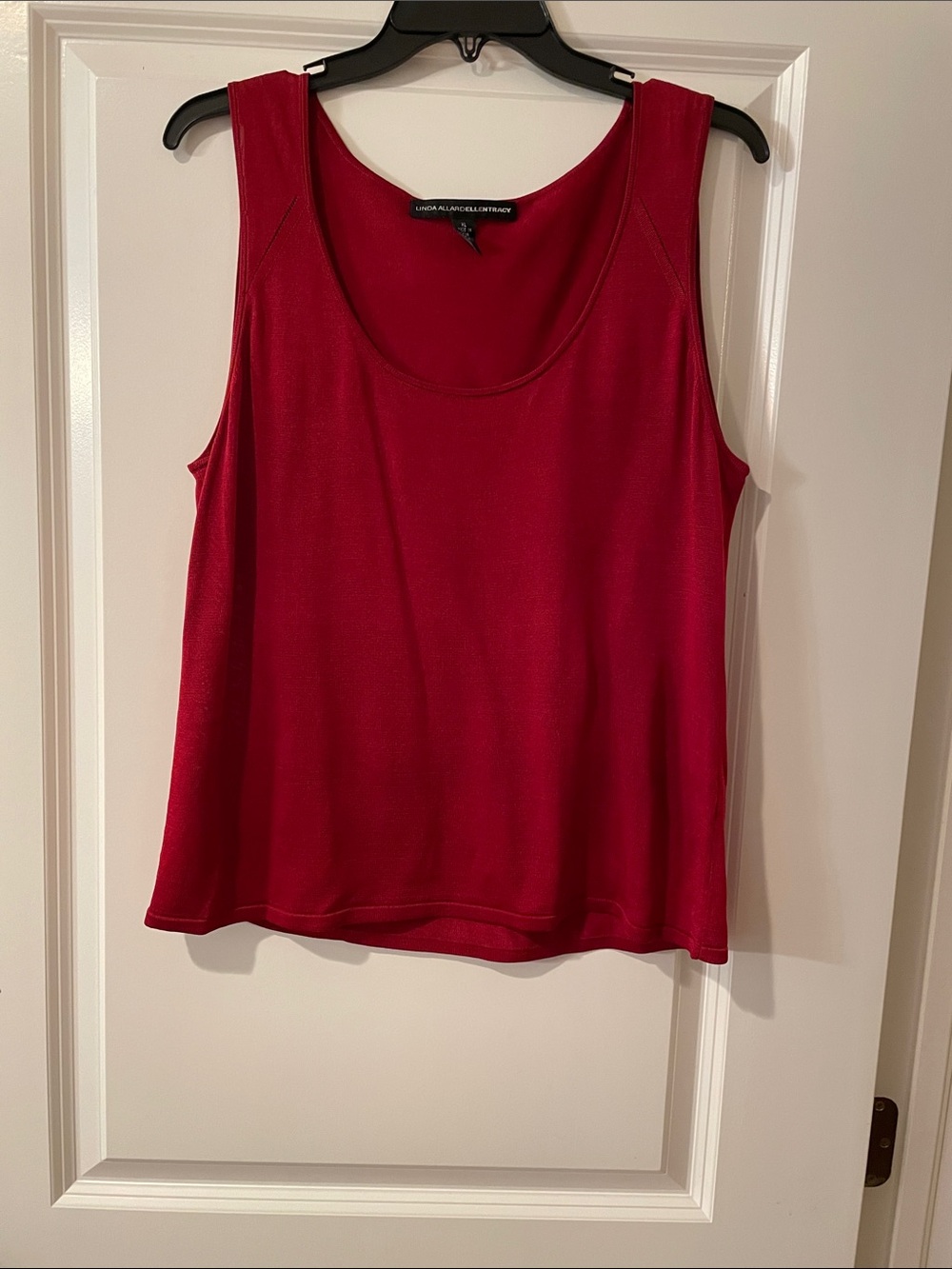 Women’s Red Scoop-Neck Tank Top by Lisa International